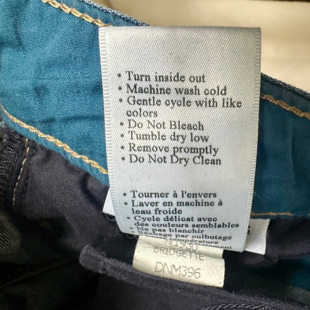 PAIGE Bridgette Skyline Ankle Peg‎ Dark Wash Mid Rise Skinny Jeans Sz 28 - Picture 8 of 8